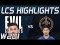 EG vs GG Highlights LCS Spring 2020 W2D1 Evil Geniuses vs Golden Guardians LCS Highlights 2020 by On