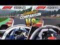 F1 2019 VS F1 2018 : Graphics And Sound Comparison I Williams Spa Francorchamps !!