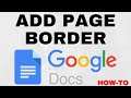 How to Add a Page Border in Google Docs