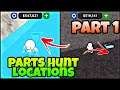 How to Find Parts Locations in Car dealership tycoon | Parts hunt Locaton | ALL Parts hunt locations