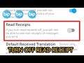 How To Turn Off Read Receipt On BIP Account