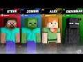 4 PLAYER STEVE 2 | Super Smash Bros Ultimate (All Same Character)