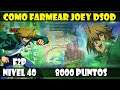 COMO FARMEAR A JOEY WHEELER DSOD/ELOD LV 40/30 | 4 DECKS/8000 PUNTOS/F2P - DUEL LINKS