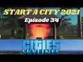 Green Plains - 5* Nature Reserve - Cities Skylines - Let's Play - S03 E34 - 2021 PS4