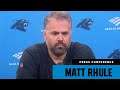 Matt Rhule gives updates on Panthers injuries entering Sunday's game