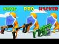 NOOB vs PRO vs HACKER in Gun Sprint