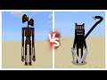Siren Head VS Cartoon Cat REMATCH in Minecraft PE