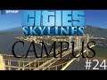 Let's Play Cities Skylines Campus - From Scratch - Ep. 24 - More Industry and Earthquake Ending!