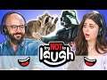 YouTubers React To Try To Watch This Without Laughing Or Grinning #33