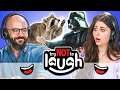 YouTubers React To Try To Watch This Without Laughing Or Grinning #33