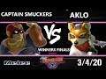 Hax’s Nightclub S1E10 Winners Finals - Aklo (Fox) Vs. Captain Smuckers (Captain Falcon) Smash Mele