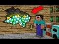 Minecraft NOOB vs PRO : NOOB FOUND THIS TREASURE ROOM IN VILLAGER HOUSE! Challenge 100% trolling