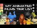 My Animated Films Tier List