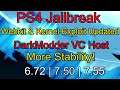 PS4 7.55 Jailbreak | Webkit & Kernel Exploit Updated | DarkModder VC Host Updated | More Stability!