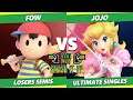 Smash It Up 10 Losers Semis - FOW (Ness) Vs. Jojo (Peach) - SSBU Ultimate Tournament