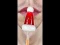 asmr Christmas Hat on a Stick eating sounds #shorts