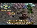 Digimon World HD Remaster Gameplay Part 29 - Secret Beach Cave ~ Whamon joins the city!