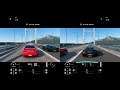 GT Sport:Split Screen Drags Pt.5 - 850HP R33 GTR vs 800HP C7S