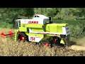 Harvesting barley and Baling small sqare bales in Old Streams