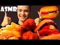 ASMR Burger Mukbang French Fries, Nuggets | Eating Show 먹방 | АСМР Бургер Мукбанг, Фри, Наггетсы
