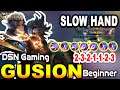 HOW TO PLAY GUSION IN NEW META beginner slow hand combo