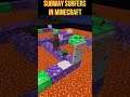 Subway Surfers in Minecraft ( Villager VS Zombies ) #short #shorts
