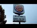 A photo of a Burger King sign went viral after workers protested
