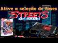 Ative a seleção de fases em Streets of Rage de Master System
