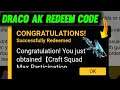 DRACO AK REDEEM CODE FREE FIRE | DRACO AK RETURN CONFIRM DATE | LOGIC GAMER
