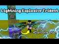 How to make a Lightning Explosive Trident in Minecraft using Command Block Tricks