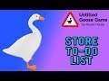 Untitled Goose Game | Store To-Do List | 2