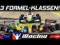 3 Formel-Klassen in 1 Stream! | iRacing Week 4 Gameplay German Deutsch
