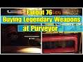 Buying Legendary Weapons at Purveyor Fallout 76