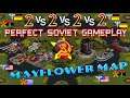 cncnet red alert 2 - Perfect Soviet Gameplay in Mayflower map 2 vs 2 vs 2 vs 2 Online Multiplayer