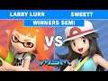 MSM 195 T1 | Larry Lurr (Inkling) vs SweetT (Pokemon Trainer, Pichu) Winners Semis - Smash Ultimate