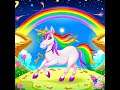 Tap Color Lite - A Rainbow Unicorn With The Golden Key Pics (Fantasy Unicorn Pics)