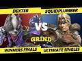 The Grind 144 Winners Finals - Dexter (Wolf) Vs. Squidplumber (Simon, Richter) Smash Ultimate - SSBU
