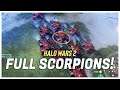 We made a FULL POP of Scorpions in this 2v3 Halo Wars 2 match!
