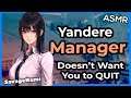 Anime ASMR Yandere Manager Needs to Have a Talk | Yandere ASMR