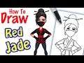 How to Draw Red Jade | Fortnite