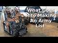 What Goes Into Making An Army List Sisters Of Battle List Building