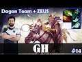 GH - Keeper of the Light Safelane | Dagon Team + ZEUS | Dota 2 Pro MMR Gameplay #14