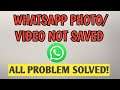Whatsapp Photos and Videos Not Showing In Gallery Problem Solved || Images/Videos Save Problem Solve