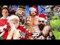WWE 2K20 | TEAM SANTA vs XMAS FORTNITE SKINS vs XMAS WWE ATTIRE vs KRAMPUS & THE GRINCH