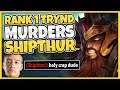 #1 TRYNDAMERE WORLD DESTROYS SHIPTHUR IN HIGH-ELO (FLAWLESS 1V5) - League of Legends