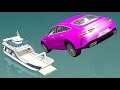 High Speed Jumps! Throwing Cars Against Boats #52! BeamNG drive Compilation! Beam NG Crashes! Mods!
