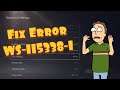 How To PS5 Fix Error WS-115338-1 “Unable to Connect to the Server”