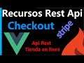 Tienda en línea CodeIgniter, Vue y Stripe: Checkout + agrupado Api Rest