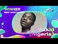 Wizkid ashinda tuzo ya Best African Act kwenye MTV EMA, awabwaga Diamond, Tems, Focalistic, Amaarae