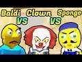 Baldi Neighbor School Escape VS IT Clown Neighbor Vs Sponge Neighbor Escape 3D